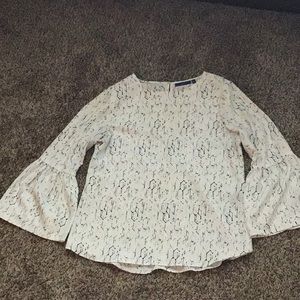 Apt 9 patterned shirt with bell sleeves
